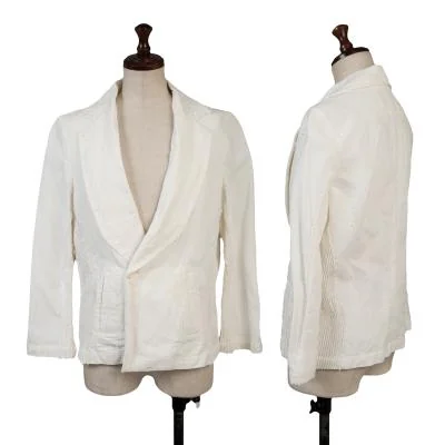 ISSEY MIYAKE Jacquard Plaeats Switching Jakcet