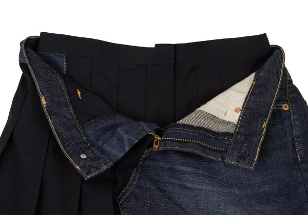 JUNYA WATANABE COMME des GARCONSdenim Pleated Docking Denim Skirt K-149005_006