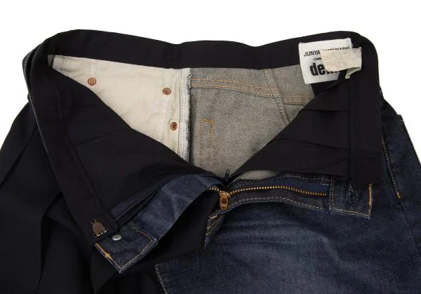 JUNYA WATANABE COMME des GARCONSdenim Pleated Docking Denim Skirt K-149005_007