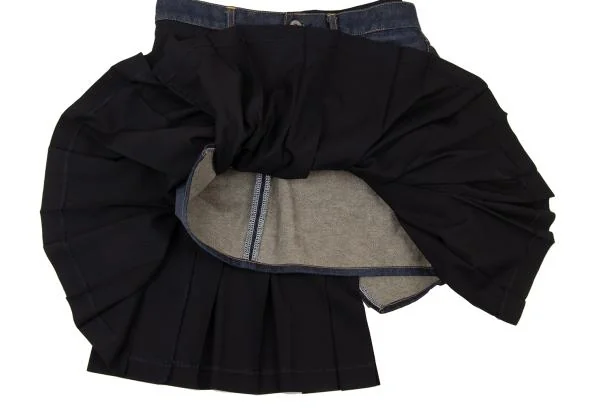 JUNYA WATANABE COMME des GARCONSdenim Pleated Docking Denim Skirt K-149005_009
