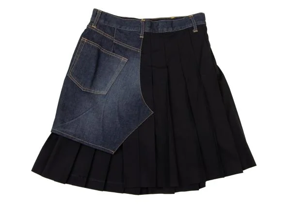 JUNYA WATANABE COMME des GARCONSdenim Pleated Docking Denim Skirt K-149005_010