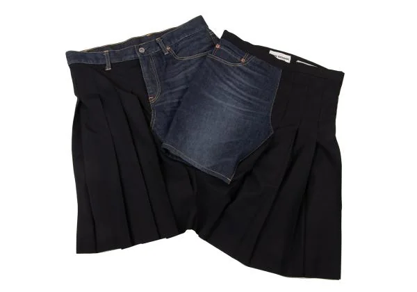 JUNYA WATANABE COMME des GARCONSdenim Pleated Docking Denim Skirt K-149005_013