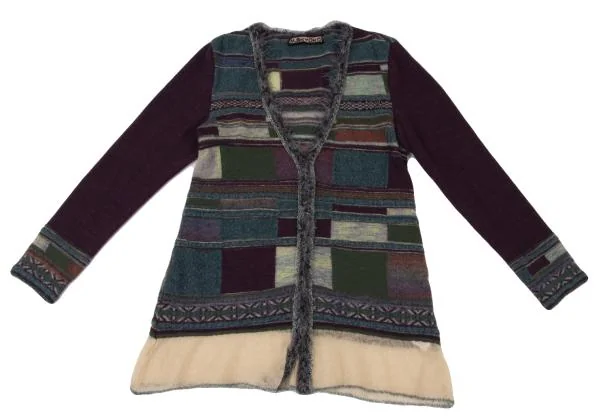 M.&KYOKO Wool Blend Cardigan Like V-neck Knit Sweater K-149076_002