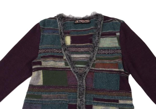 M.&KYOKO Wool Blend Cardigan Like V-neck Knit Sweater K-149076_003