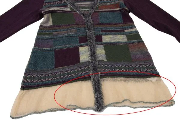M.&KYOKO Wool Blend Cardigan Like V-neck Knit Sweater K-149076_007
