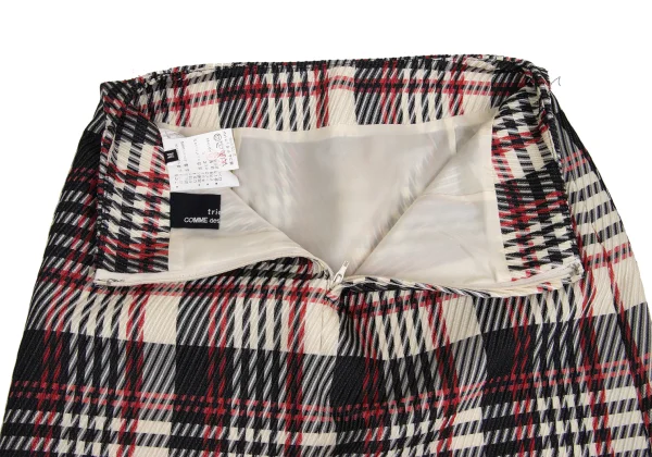 tricot COMME des GARCONS Poly Checked Skirt K-149103_005