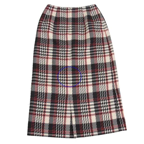 tricot COMME des GARCONS Poly Checked Skirt K-149103_006