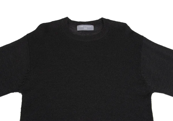COMME des GARCONS HOMME Wool Acrylic Piping Hem Knit K-149113_002