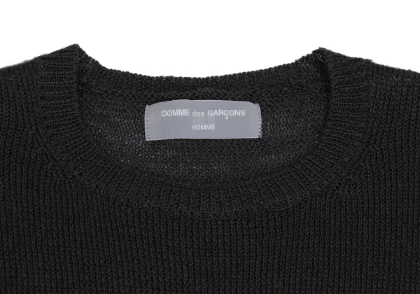 COMME des GARCONS HOMME Wool Acrylic Piping Hem Knit K-149113_003
