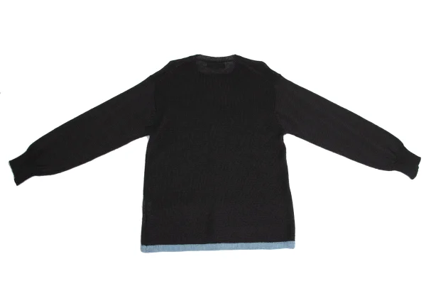 COMME des GARCONS HOMME Wool Acrylic Piping Hem Knit K-149113_014