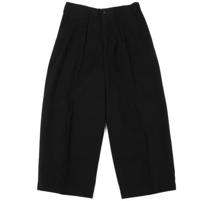 tricot COMME des GARCONS Wool nylon Tuck Cropped Pants