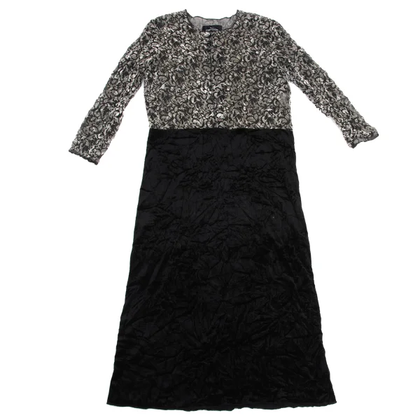 tricot COMME des GARCONS Arabesque See-through Switching Dress K-149164_002
