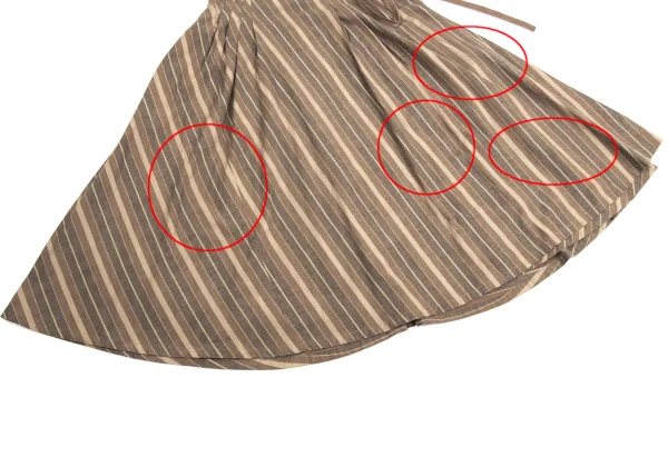 COMME des GARCONS Lame Striped Wrap Skirt K-149173_005