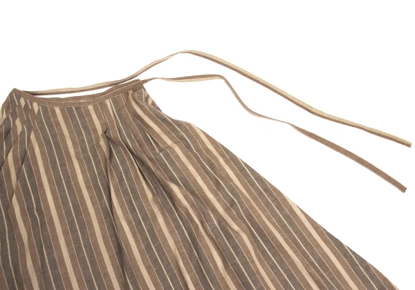 COMME des GARCONS Lame Striped Wrap Skirt K-149173_010