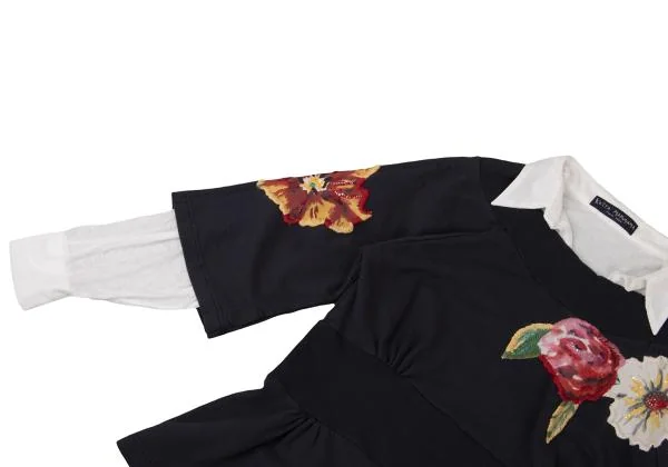 KEITA MARUYAMA Shirt Layered Floral Patch Top K-149236_006