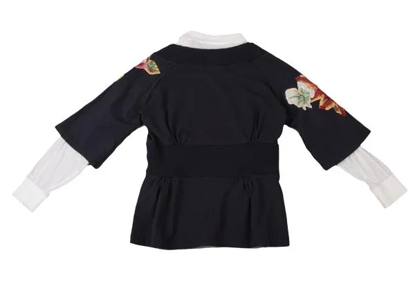 KEITA MARUYAMA Shirt Layered Floral Patch Top K-149236_011
