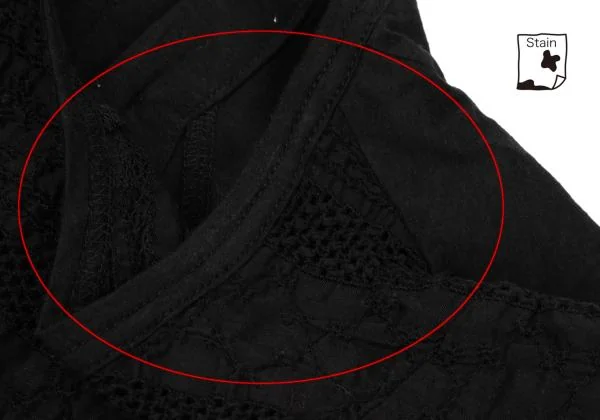 tricot COMME des GARCONS Mesh Stiped Switching Back-open Top K-149310_005