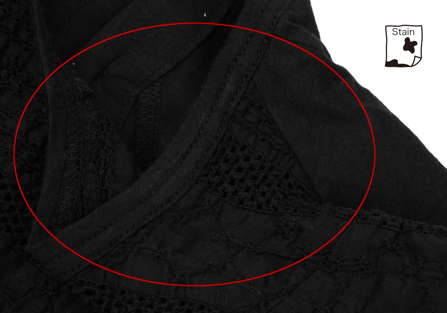 トリココムデギャルソンtricot COMME des GARCONS メッシュボーダー切替バックボタンカットソー 黒M 【レディース】 トリココムデギャルソンtricot COMME des GARCONS メッシュ