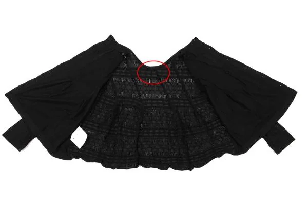 tricot COMME des GARCONS Mesh Stiped Switching Back-open Top K-149310_011