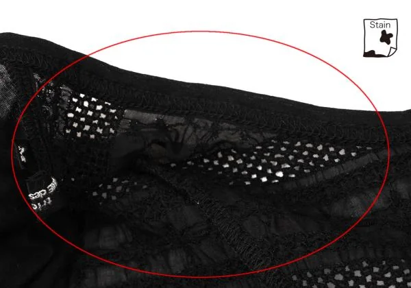 tricot COMME des GARCONS Mesh Stiped Switching Back-open Top K-149310_012