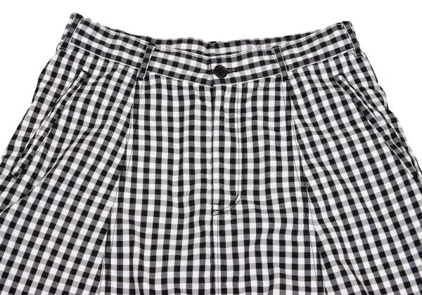 BLACK COMME des GARCONS Washed Check Dropped Crotch Pants K-149322_002