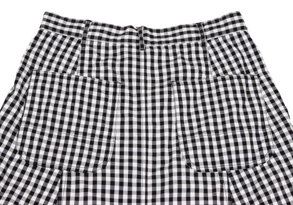 BLACK COMME des GARCONS Washed Check Dropped Crotch Pants K-149322_011