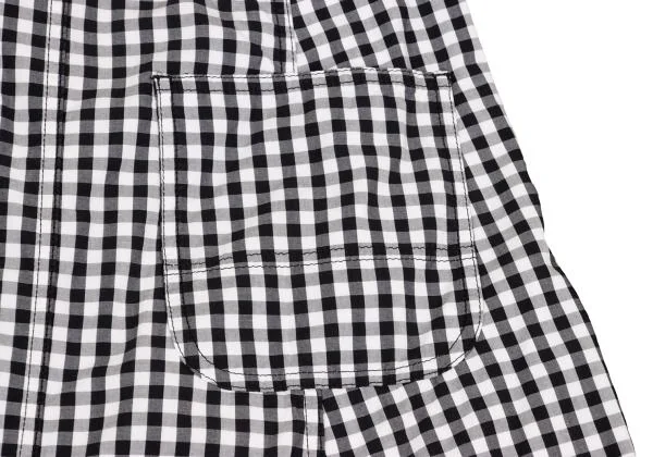 BLACK COMME des GARCONS Washed Check Dropped Crotch Pants K-149322_012