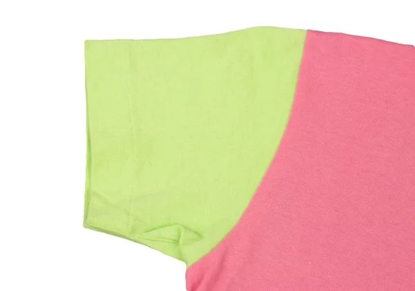 プレイ コムデギャルソンPLAY COMME des GARCONS クレイジーパターンハートワッペンTシャツ ピンク水色S 【レディース】 プレイ コムデギャルソンPLAY COMME des GARCONS クレイジー
