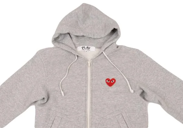 PLAY COMME des GARCONS Heart Patch Zip Hoodie K-149334_003