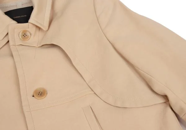 UNDERCOVER Mesh Lining Double Collar Coat K-149356_004