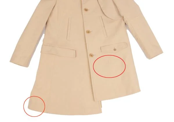 UNDERCOVER Mesh Lining Double Collar Coat K-149356_008