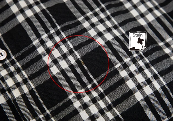 Y's Wool Rayon Check Long Sleeve Shirt K-149363_011