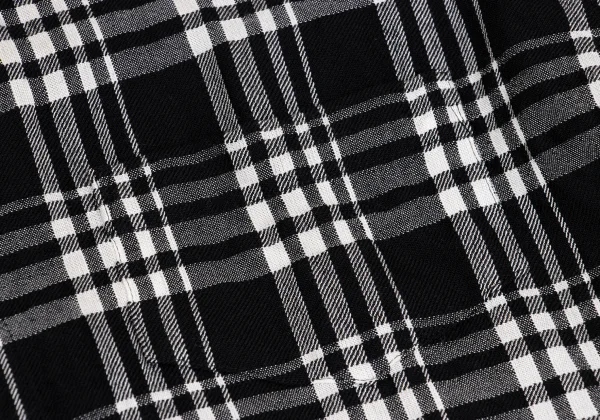 Y's Wool Rayon Check Long Sleeve Shirt K-149363_012