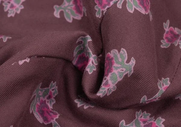 トリココムデギャルソンtricot COMME des GARCONS ローズプリント裁ち切りノースリーブ 紫S K-149404_013