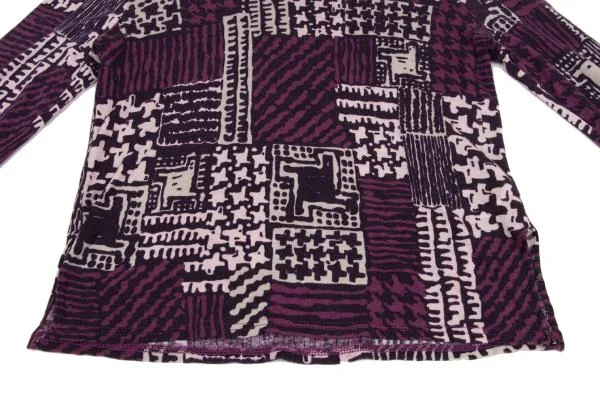 HIROKO BIS Multi-pattern Print Hight-neck Knit K-149456_007