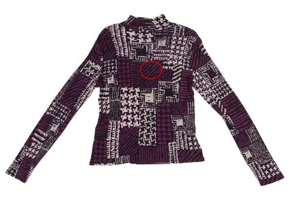 HIROKO BIS Multi-pattern Print Hight-neck Knit K-149456_009