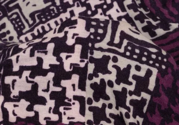 HIROKO BIS Multi-pattern Print Hight-neck Knit K-149456_011