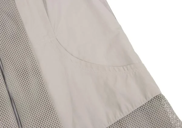 HIROKO KOSHINO TRUNK Mesh Switching Sleeveless Zip Hooded Jacket K-149459_011