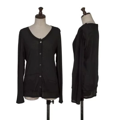 SENSOUNICO Sheer Cotton Cardigan
