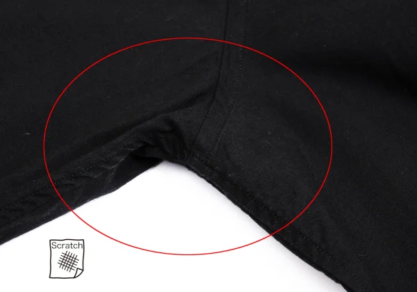 ヨウジヤマモト プールオムYohji Yamamoto POUR HOMME レーヨン混カラートリムシャツ 黒白3 K-149495_004