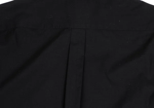 ヨウジヤマモト プールオムYohji Yamamoto POUR HOMME レーヨン混カラートリムシャツ 黒白3 K-149495_016