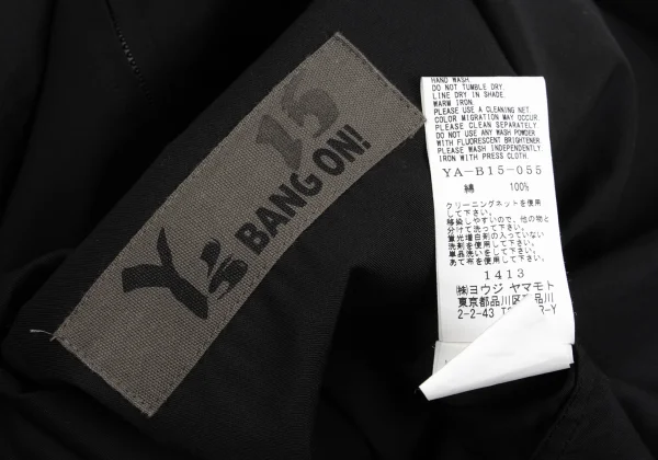 Y's BANG ON! No.15 Cotton Zip-up Stand Collar Long Shirt K-149516_018