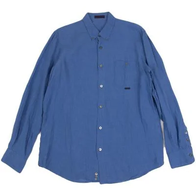 Papas Linen Button-down Long Sleeve Shirt