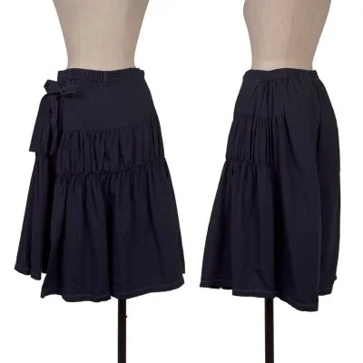 tricot COMME des GARCONS Dyed Shirring Gathered Wrap Pants