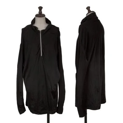 ISSEY MIYAKE Cotton Nylon Stretch Harf Zip Top
