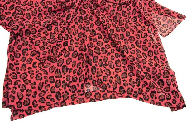 tricot COMME des GARCONS Leopard Printed Ribbon Neck Blouse K-149609_008