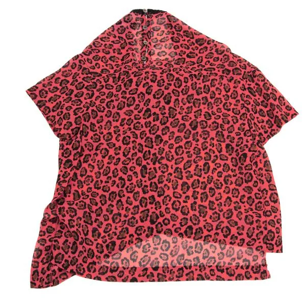 tricot COMME des GARCONS Leopard Printed Ribbon Neck Blouse K-149609_010