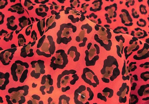 tricot COMME des GARCONS Leopard Printed Ribbon Neck Blouse K-149609_015