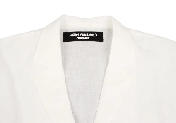 Yohji Yamamoto POUR HOMME Linen Front Switching Long Jacket K-149672_005