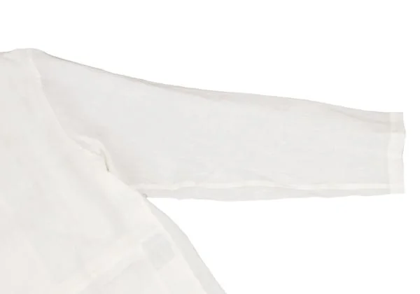 Yohji Yamamoto POUR HOMME Linen Front Switching Long Jacket K-149672_009